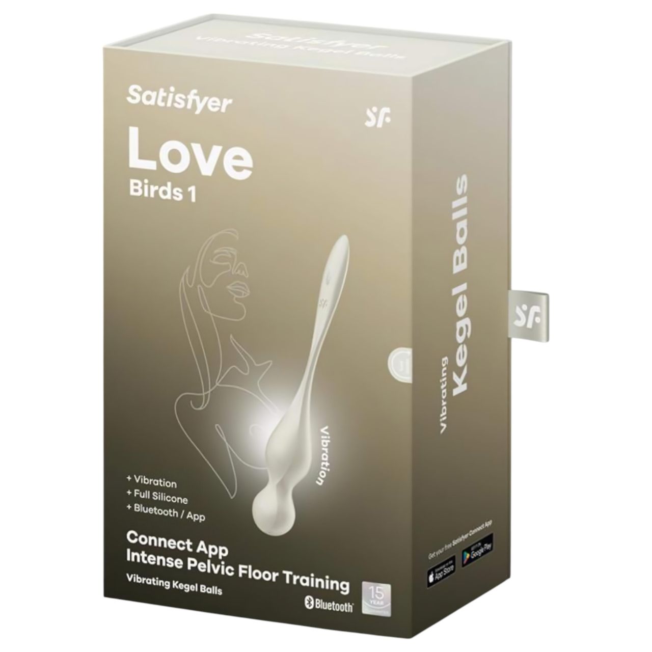 Satisfyer Love Birds 1 - okos, vibrációs gésagolyó (fehér) Satisfyer Love Birds 1 - okos, vibrációs gésagolyó (fehér)