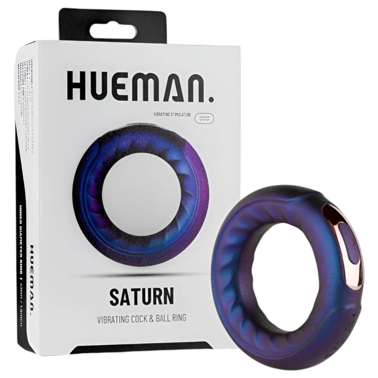 Hueman Saturn - akkus, vízálló vibrációs péniszgyűrű (lila) Hueman Saturn - akkus, vízálló vibrációs péniszgyűrű (lila)