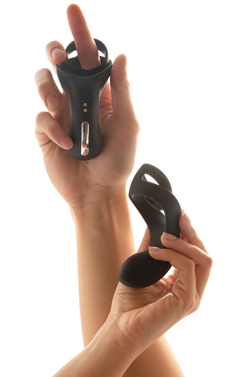 Svakom Benedict - gát stimuláló, vibrációs péniszgyűrű (fekete) Svakom Benedict - gát stimuláló, vibrációs péniszgyűrű (fekete)