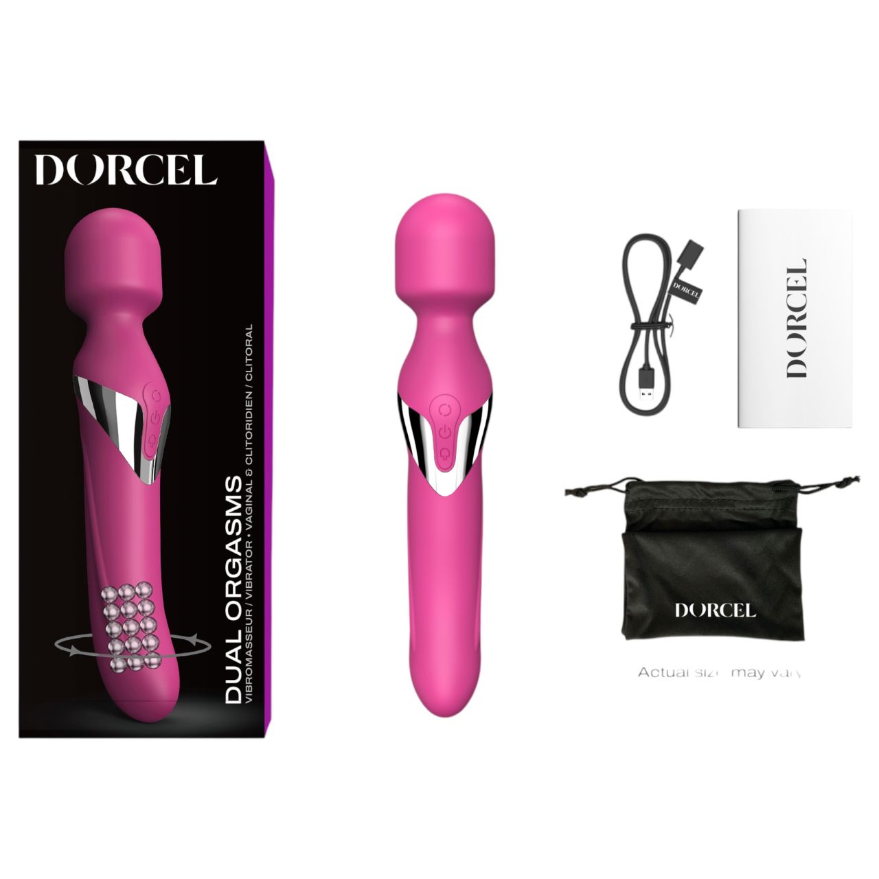/ Dorcel Dual Orgasms - akkus, 2in1 masszírozó vibrátor (pink) / Dorcel Dual Orgasms - akkus, 2in1 masszírozó vibrátor (pink)