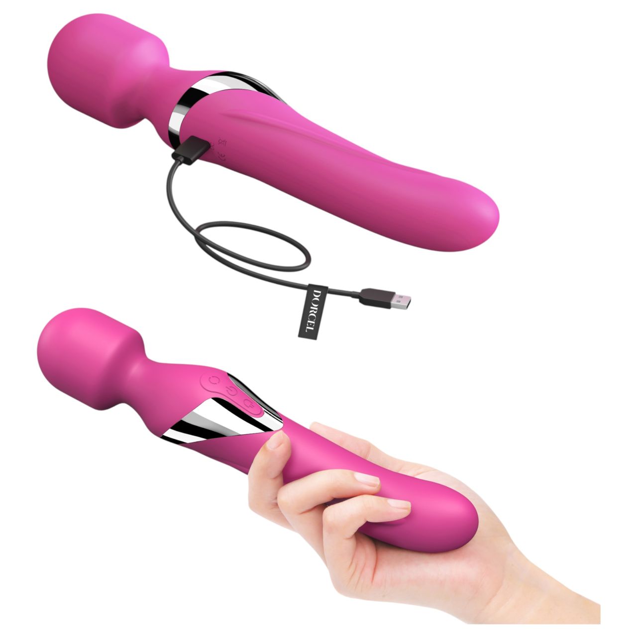 / Dorcel Dual Orgasms - akkus, 2in1 masszírozó vibrátor (pink) / Dorcel Dual Orgasms - akkus, 2in1 masszírozó vibrátor (pink)