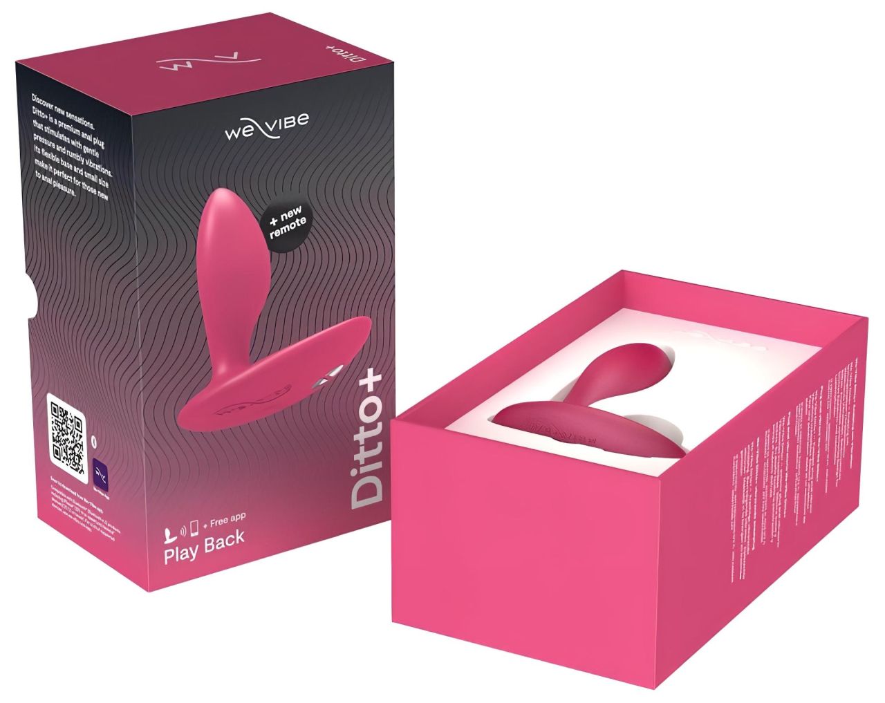 We-Vibe Ditto+ - okos, akkus anál vibrátor (pink) We-Vibe Ditto+ - okos, akkus anál vibrátor (pink)
