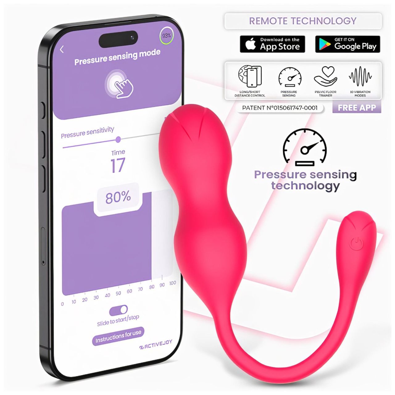 INTOYOU Kyra Pelvic - okos, vibrációs kegel duo (pink) INTOYOU Kyra Pelvic - okos, vibrációs kegel duo (pink)