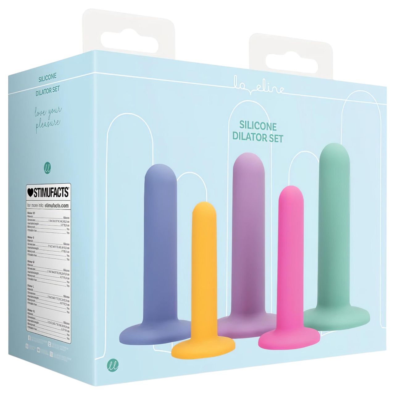 Loveline - dildó trainer szett - 5db (színes) Loveline - dildó trainer szett - 5db (színes)