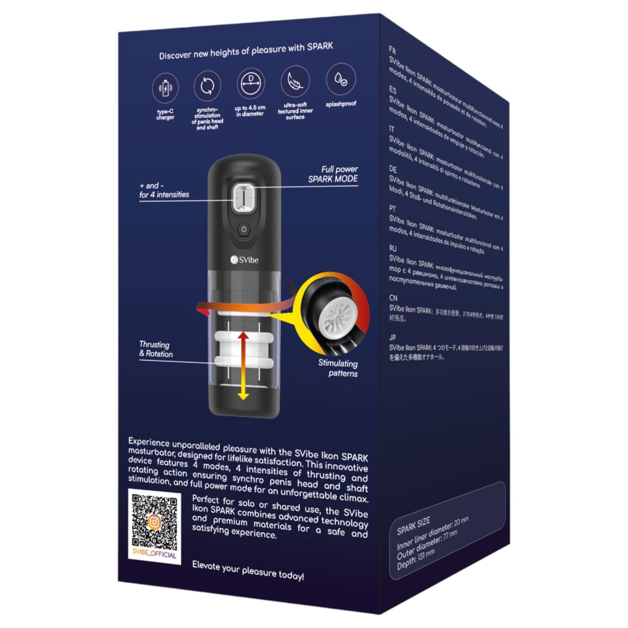 Snail Vibe Ikon Spark - automata maszturbátor (fekete) Snail Vibe Ikon Spark - automata maszturbátor (fekete)