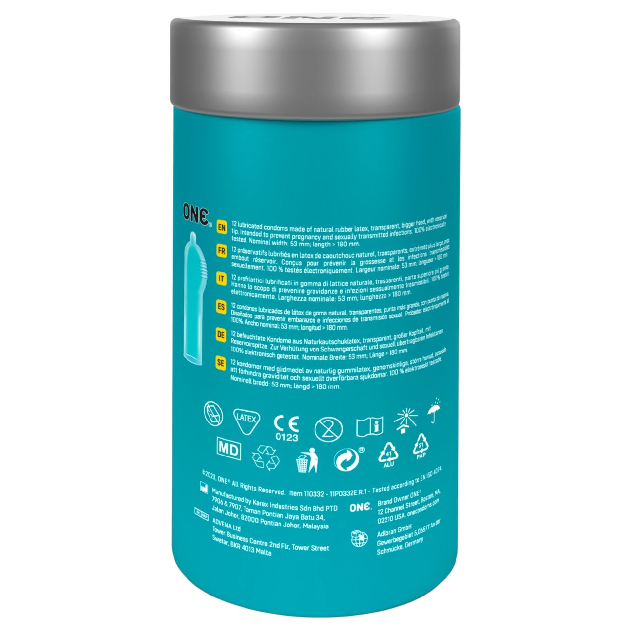 ONE Pleasure Plus - belső bordázatú óvszer (12db) ONE Pleasure Plus - belső bordázatú óvszer (12db)