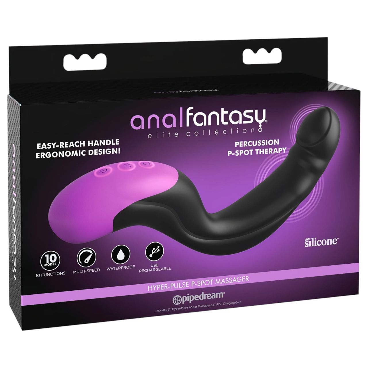 Anal Fantasy - pulzáló prosztata vibrátor (fekete) Anal Fantasy - pulzáló prosztata vibrátor (fekete)