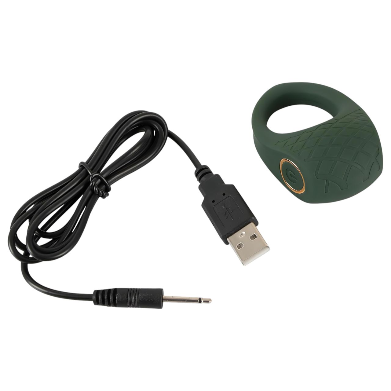 Emerald Love - akkus, vízálló vibrációs péniszgyűrű (zöld) Emerald Love - akkus, vízálló vibrációs péniszgyűrű (zöld)