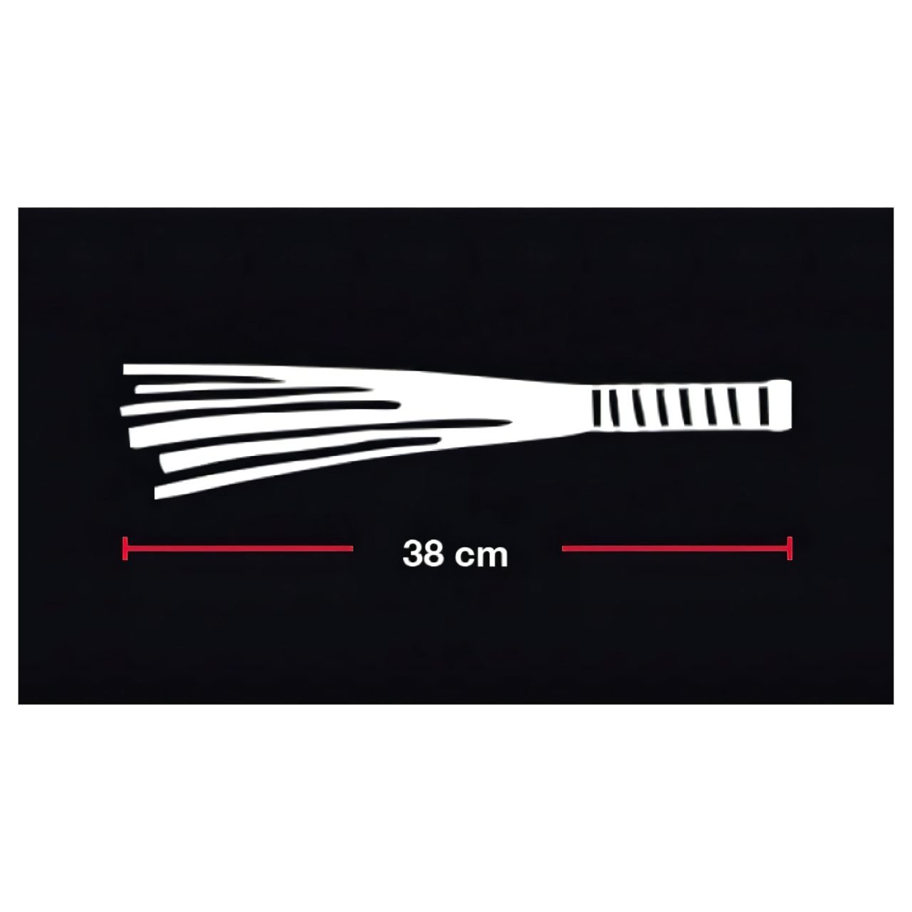 Bad Kitty - Velúrbőr korbács (piros) Bad Kitty - Velúrbőr korbács (piros)