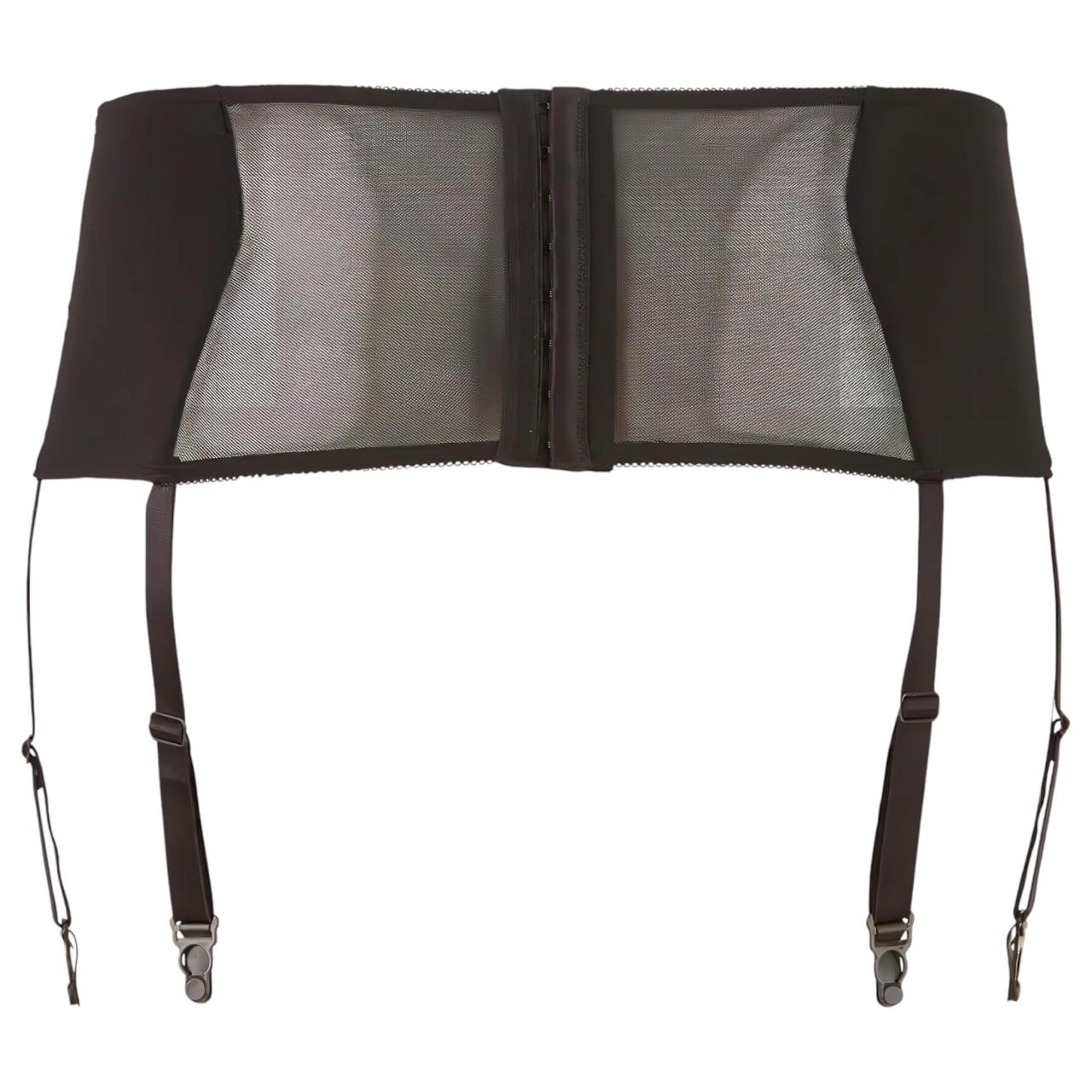 Cottelli Plus Size - csipkés, fűzős harisnyatartó (fekete) Cottelli Plus Size - csipkés, fűzős harisnyatartó (fekete)