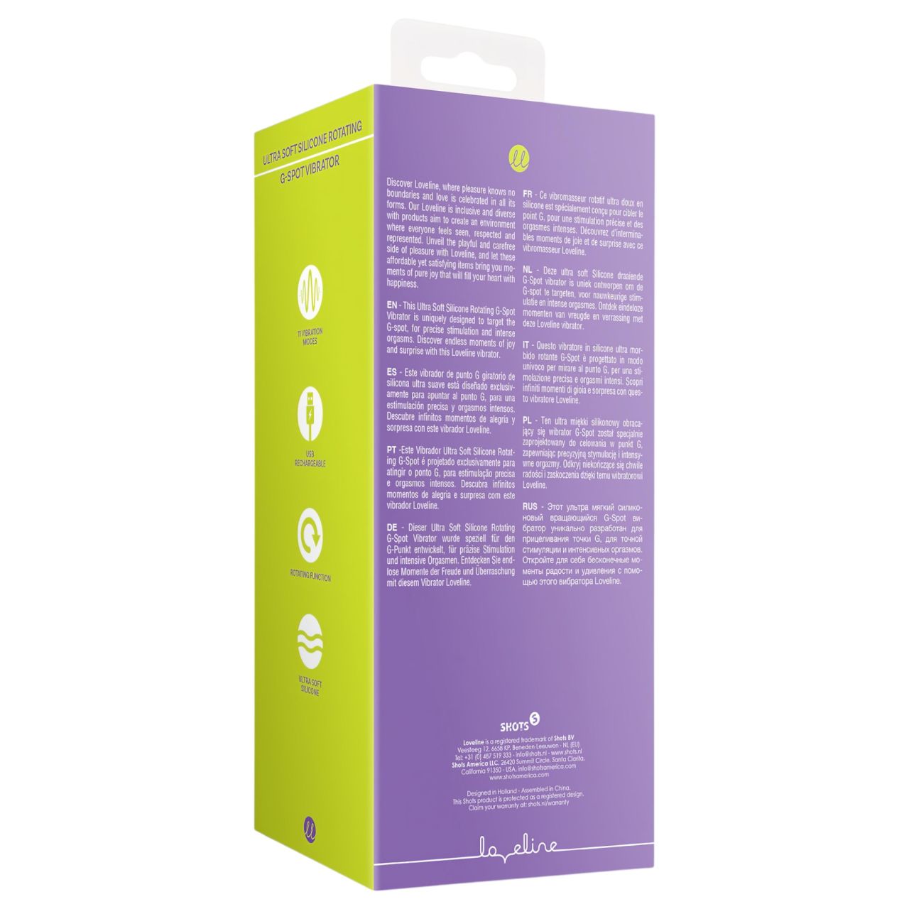 Loveline - akkus forgó vibrátor (pink) Loveline - akkus forgó vibrátor (pink)