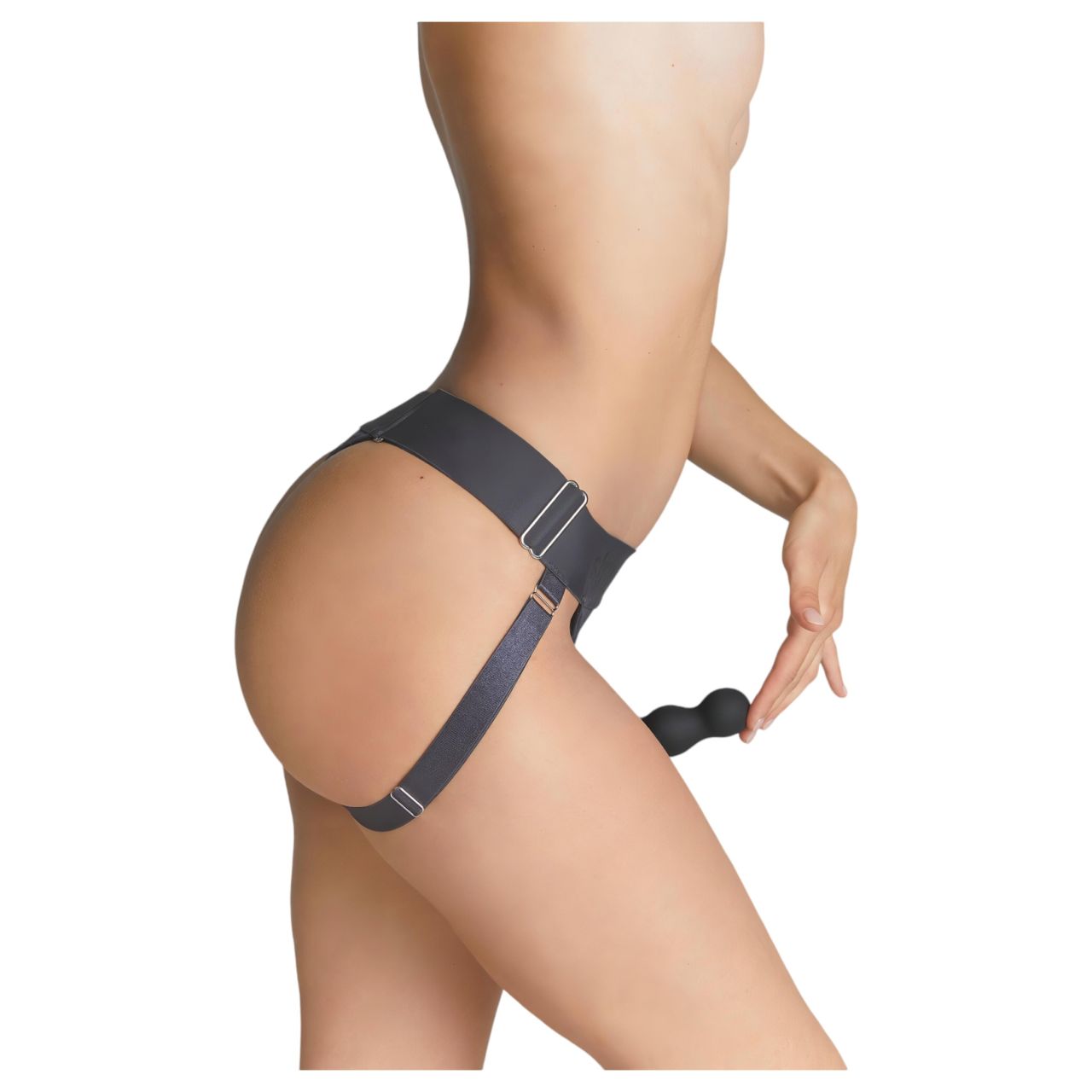 Strap-on-me - alsó felcsatolható dildóhoz - XS-XXL (szürke) Strap-on-me - alsó felcsatolható dildóhoz - XS-XXL (szürke)