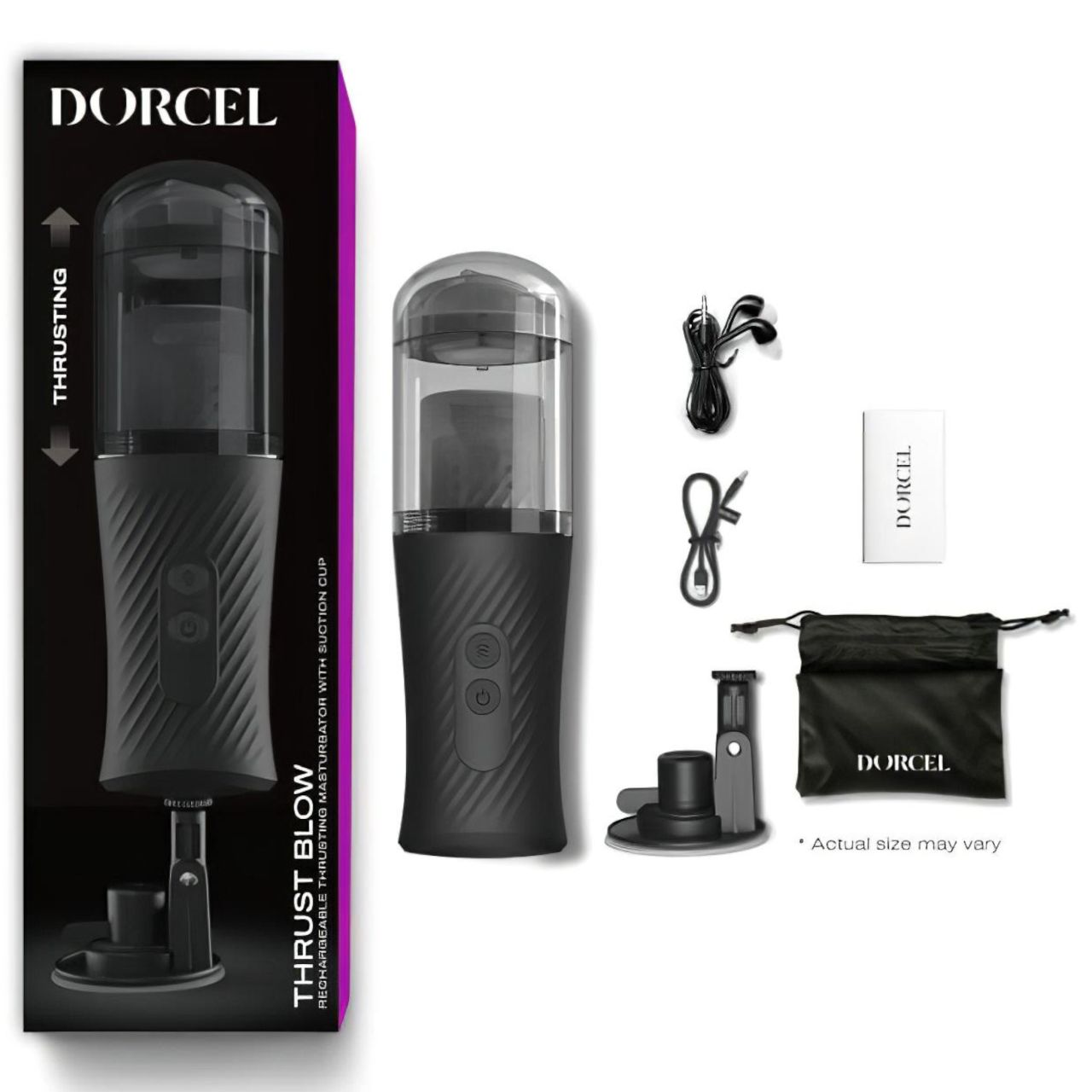 Dorcel Thrust Blow - akkus, lökő maszturbátor (fekete) Dorcel Thrust Blow - akkus, lökő maszturbátor (fekete)