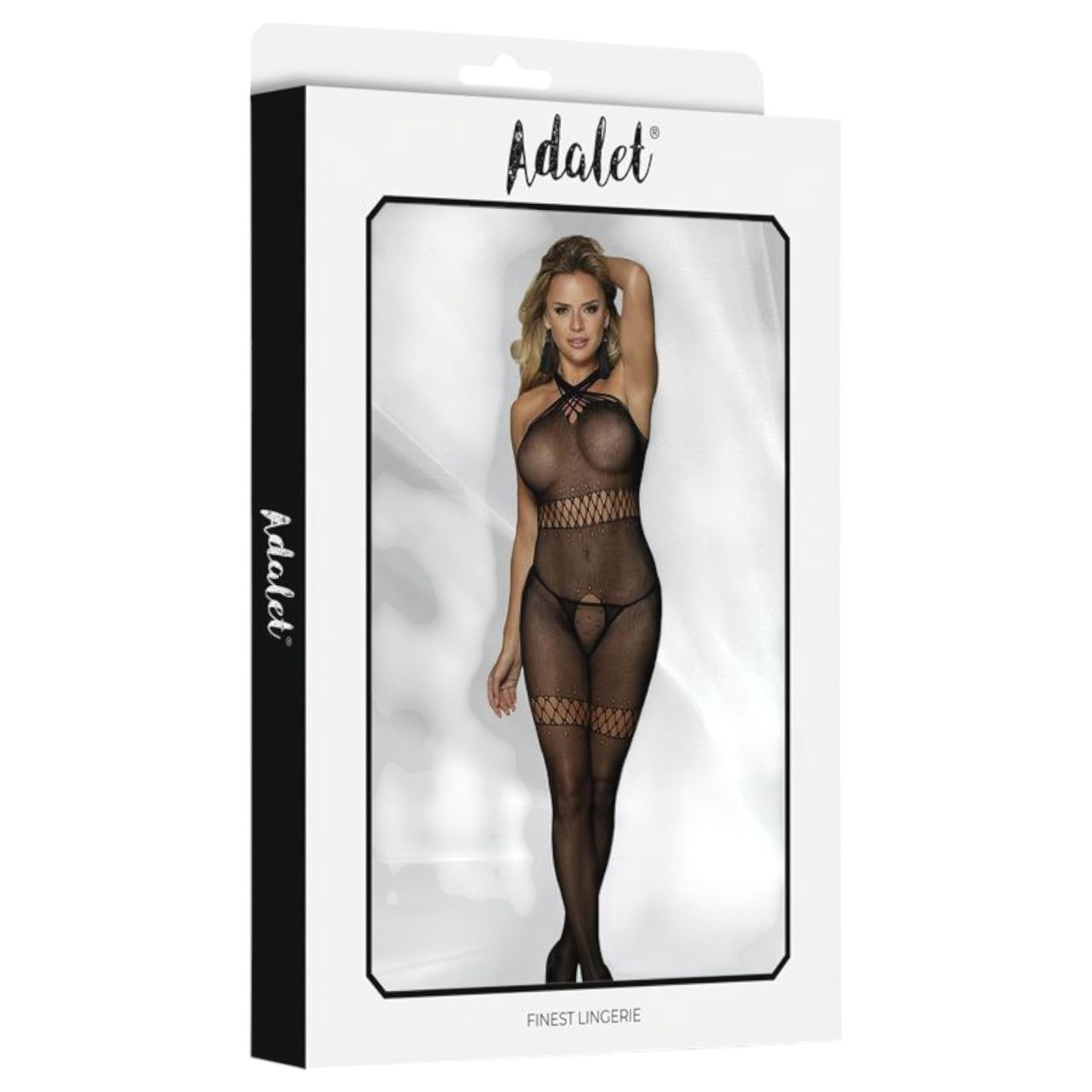 Adalet Kona - nyitott necc overál - (fekete) Adalet Kona - nyitott necc overál - (fekete)