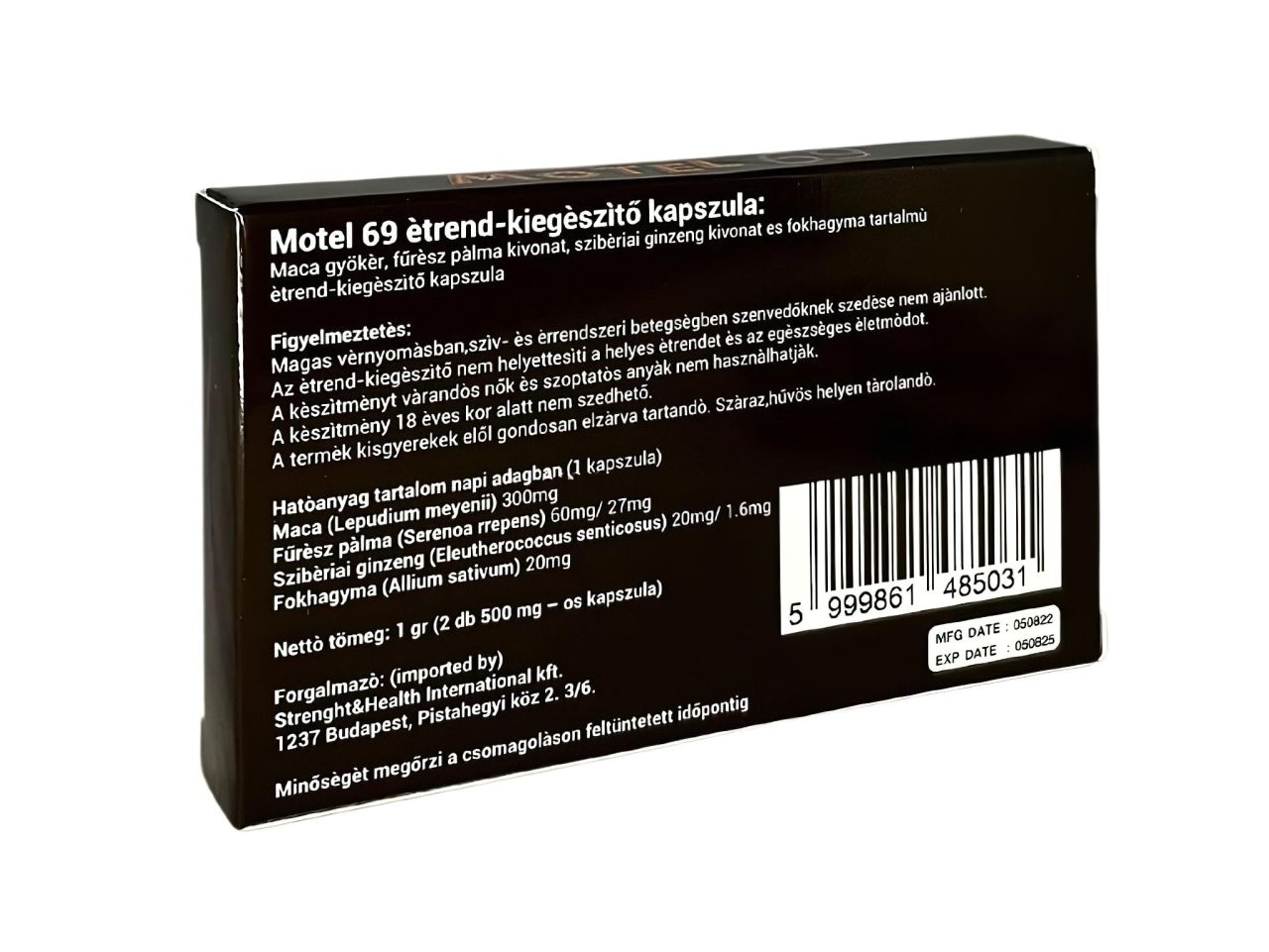 Motel69 étrend kiegészítő kapszula férfiaknak (2db)