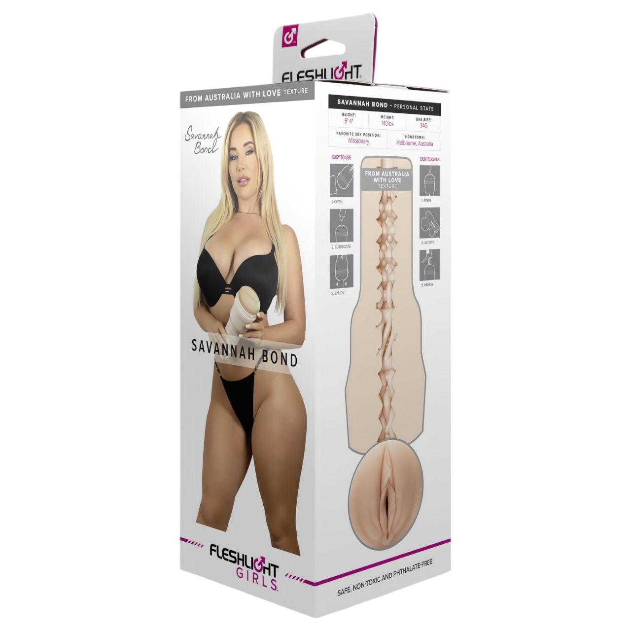 Fleshlight Savannah Bond - élethű műpunci (natúr) Fleshlight Savannah Bond - élethű műpunci (natúr)