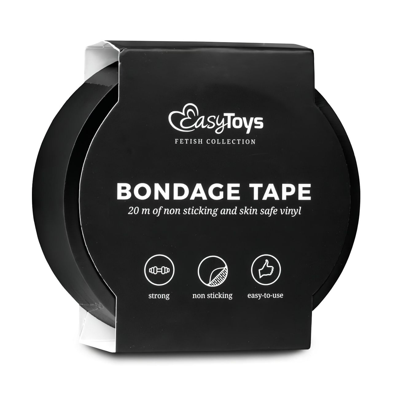 Easytoys - bondage tape - fekete (20m)