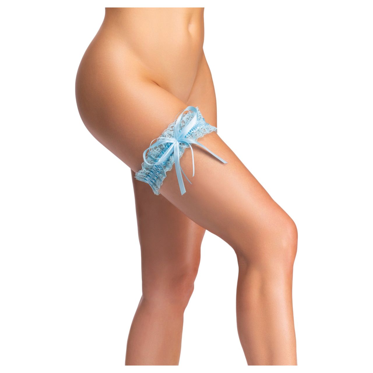 Cottelli - masnis csipke harisnyakötő - S-L (kék)