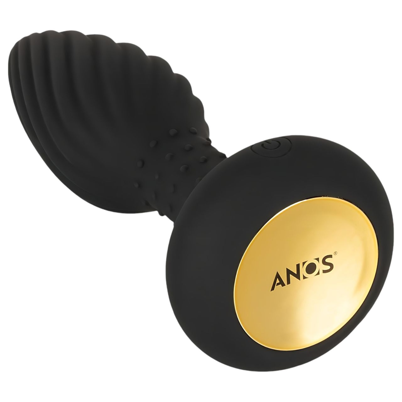 ANOS - forgó gyöngyös anál vibrátor (fekete) ANOS - forgó gyöngyös anál vibrátor (fekete)