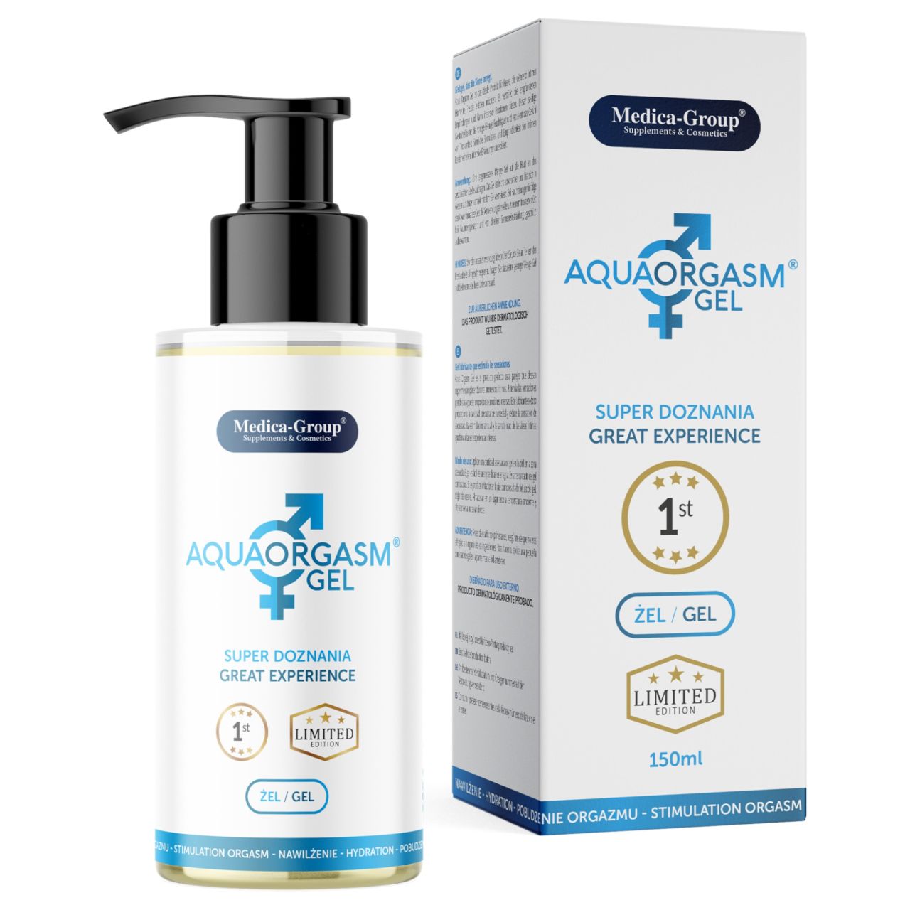 Aqua Orgasm Gel - uniszex hidratáló, stimuláló gél (150ml)