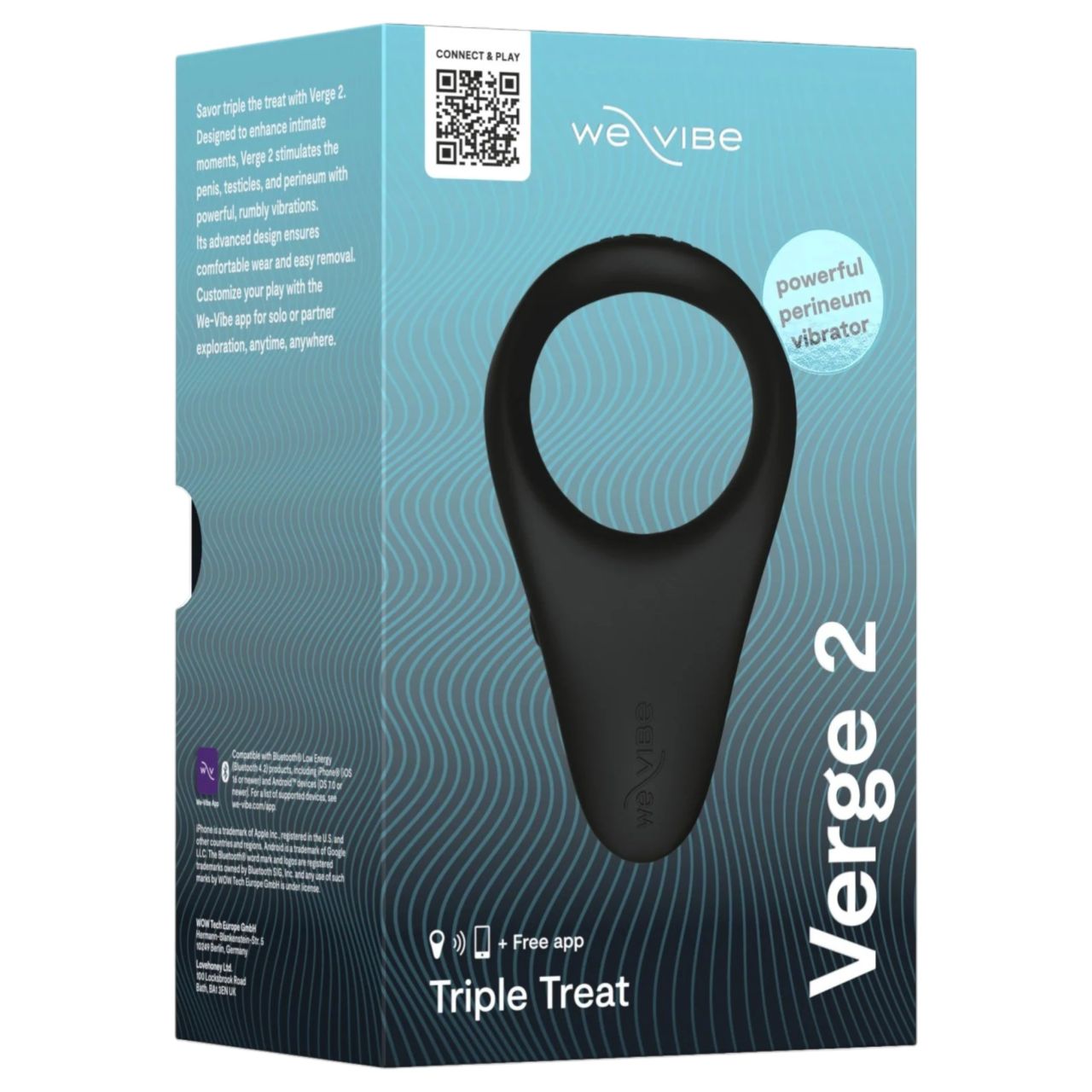We-Vibe Verge 2 - okos vibrációs péniszgyűrű (fekete) We-Vibe Verge 2 - okos vibrációs péniszgyűrű (fekete)