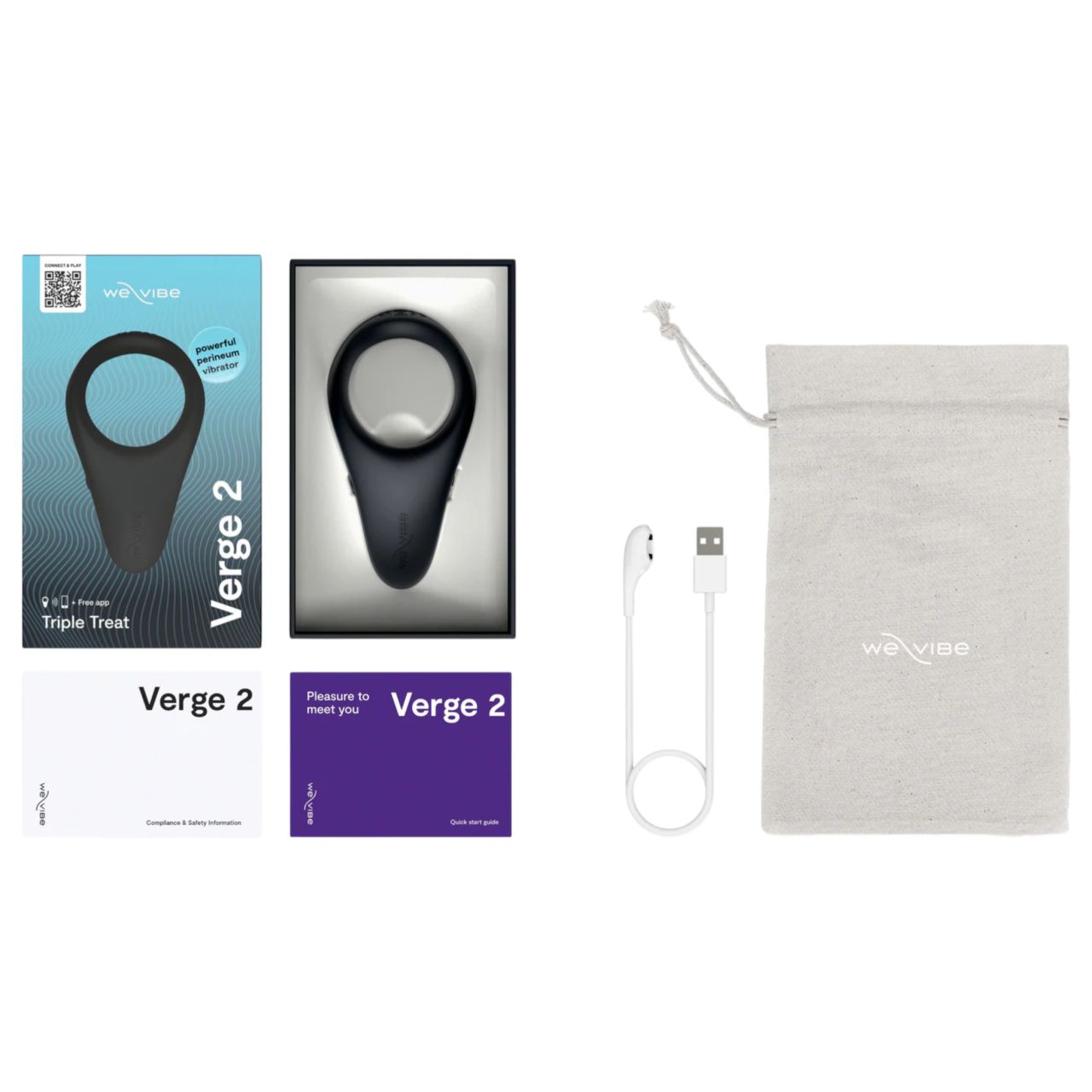 We-Vibe Verge 2 - okos vibrációs péniszgyűrű (fekete) We-Vibe Verge 2 - okos vibrációs péniszgyűrű (fekete)