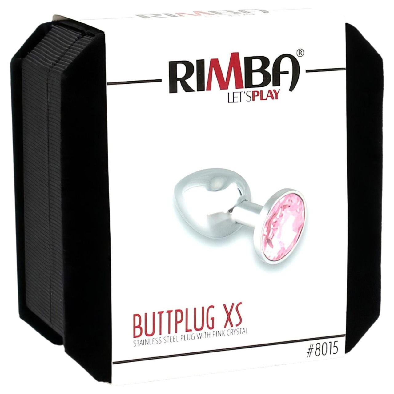 Rimba XS - pink köves, fém anál plug (ezüst) Rimba XS - pink köves, fém anál plug (ezüst)