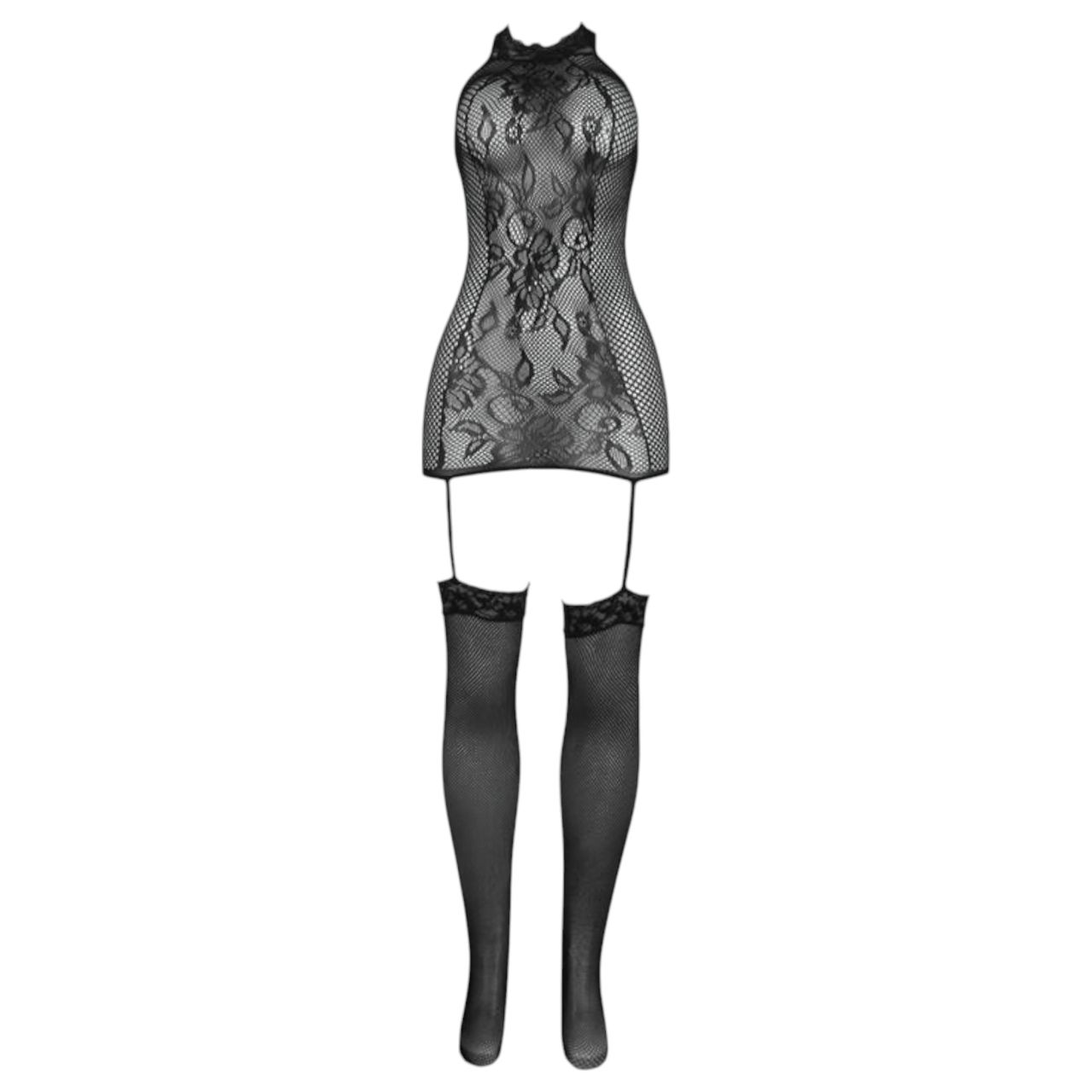 Adalet Nicole - csipkés necc szett - (fekete)