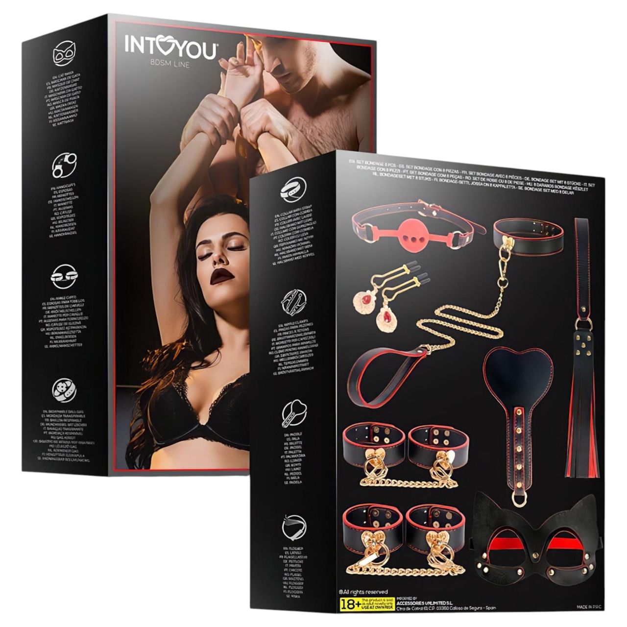 INTOYOU - BDSM kezdő szett - 7 részes (fekete) INTOYOU - BDSM kezdő szett - 7 részes (fekete)