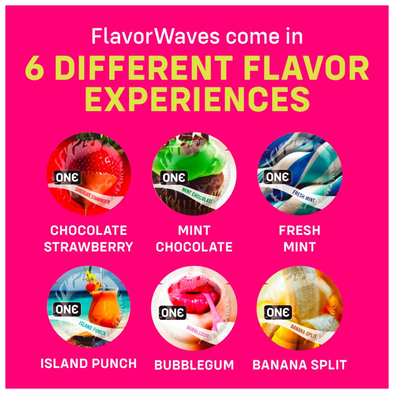 ONE Flavor Waves - ízesített óvszer - vegyes (12db)