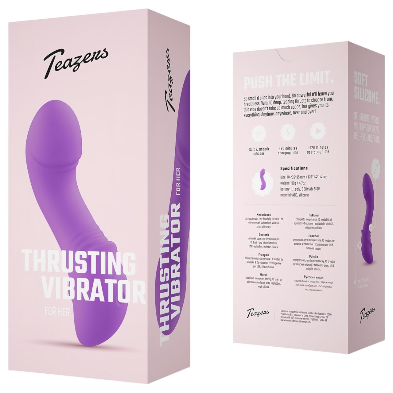 Teazers - mini lökővibrátor (lila)