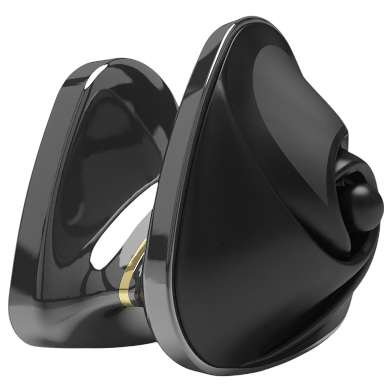 Mystim Heart's Desire - elektro csikló vibrátor (fekete)