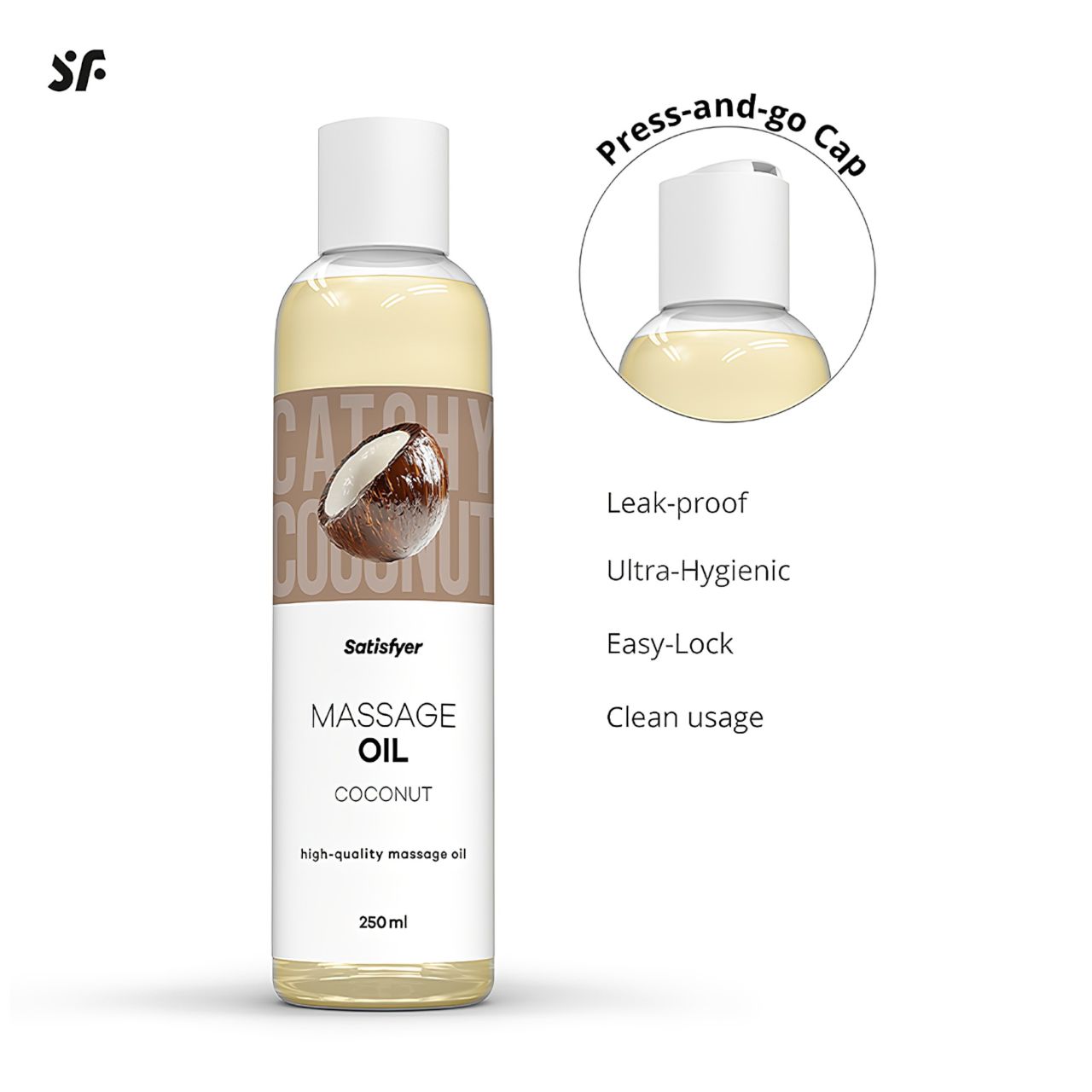 Satisfyer - masszázsolaj - kókusz (250 ml)