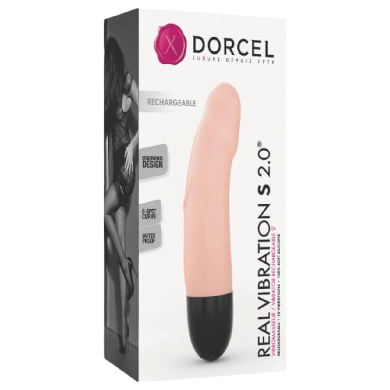 / Dorcel Real Vibration S 2.0 - akkus vibrátor (natúr)