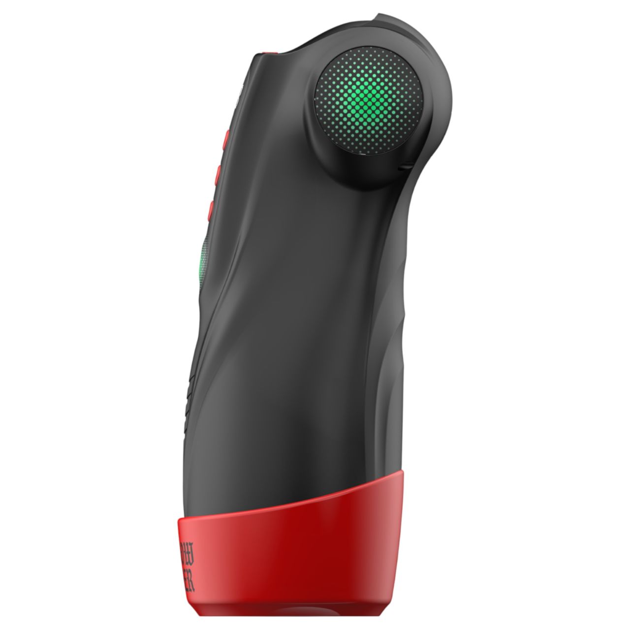 Masturs Raven - szopó-rezgő AR maszturbátor (fekete-piros)