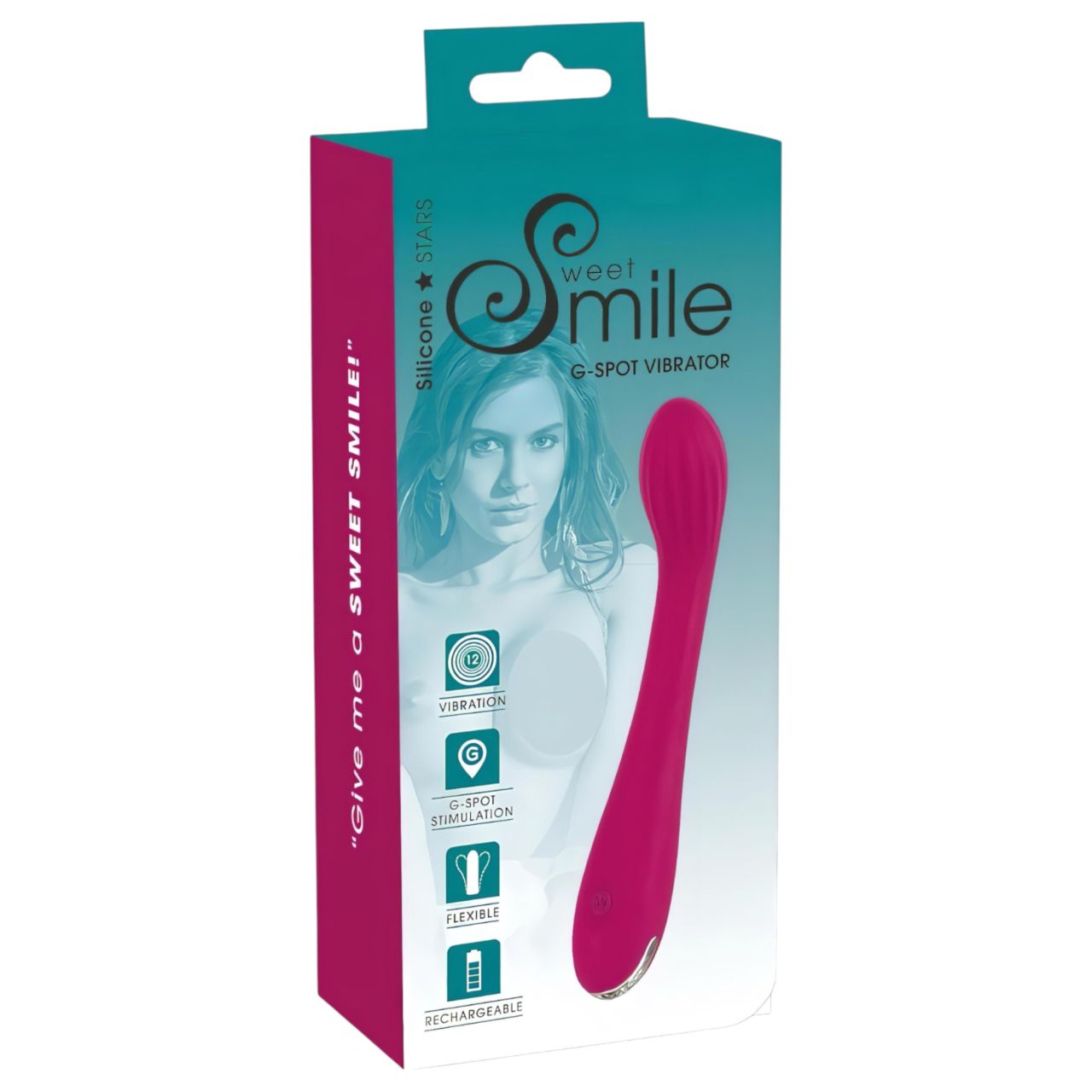 SMILE G-spot - akkus, bordázott G-pont vibrátor (lila) SMILE G-spot - akkus, bordázott G-pont vibrátor (lila)