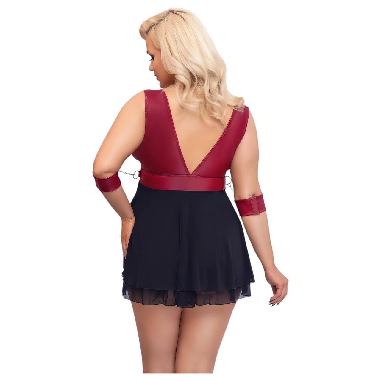 Cottelli Bondage Plus Size - babydoll (piros) Cottelli Bondage Plus Size - babydoll (piros)