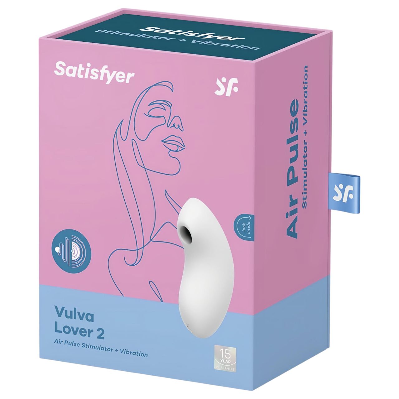 Satisfyer Vulva Lover 2 - léghullámos csikló vibrátor (fehér) Satisfyer Vulva Lover 2 - léghullámos csikló vibrátor (fehér)