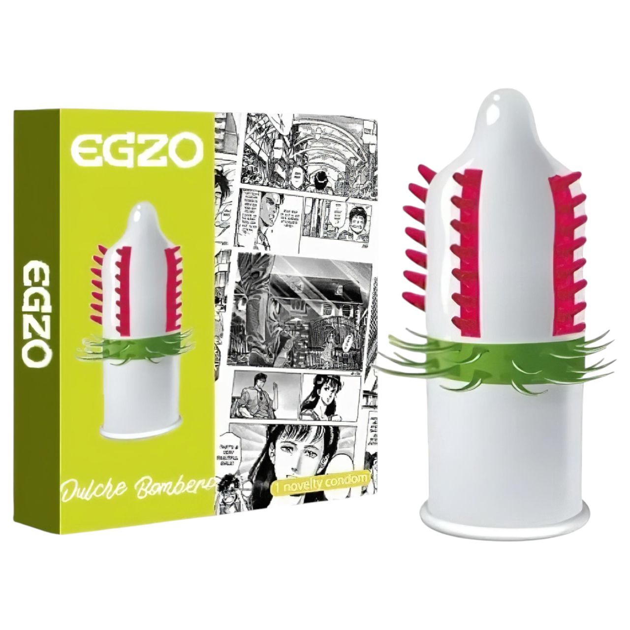 Egzo Dulche Bombero - tüskés, stimuláló óvszer (1db)