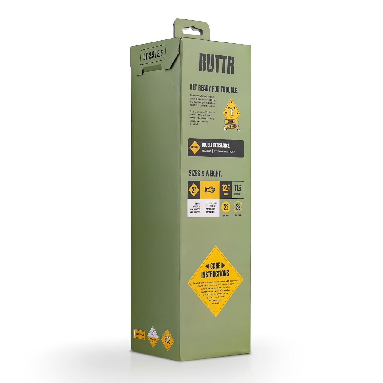 BUTTR Double Trouble - tapadókorongos fisting dildó (fekete) BUTTR Double Trouble - tapadókorongos fisting dildó (fekete)