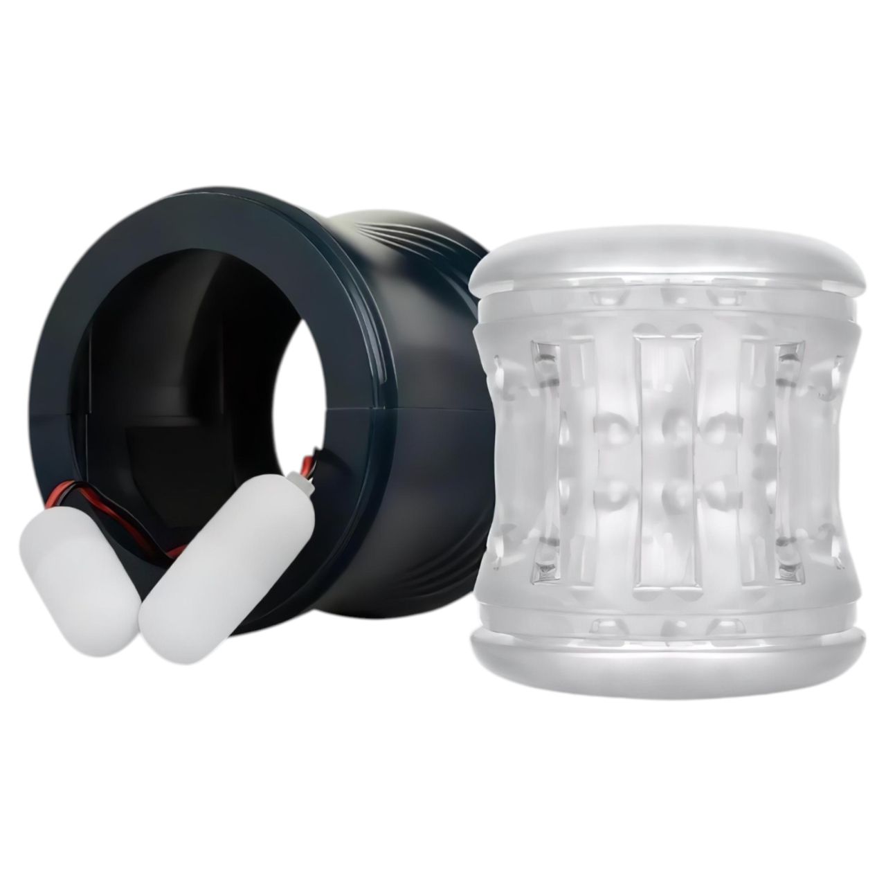 FPPR. - akkus, rezgő, kétvégű maszturbátor (kék)