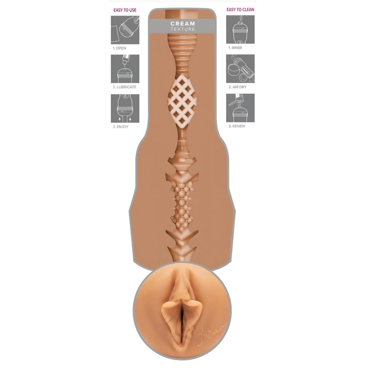 Fleshlight Autumn Falls Cream - élethű vagina (testszínű) Fleshlight Autumn Falls Cream - élethű vagina (testszínű)