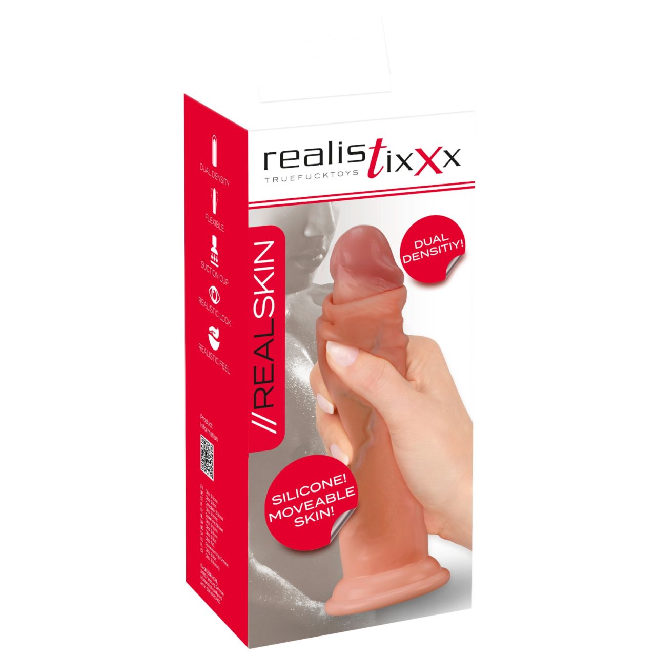 Realistixxx - élethű, dupla rétegű dildó (natúr) Realistixxx - élethű, dupla rétegű dildó (natúr)