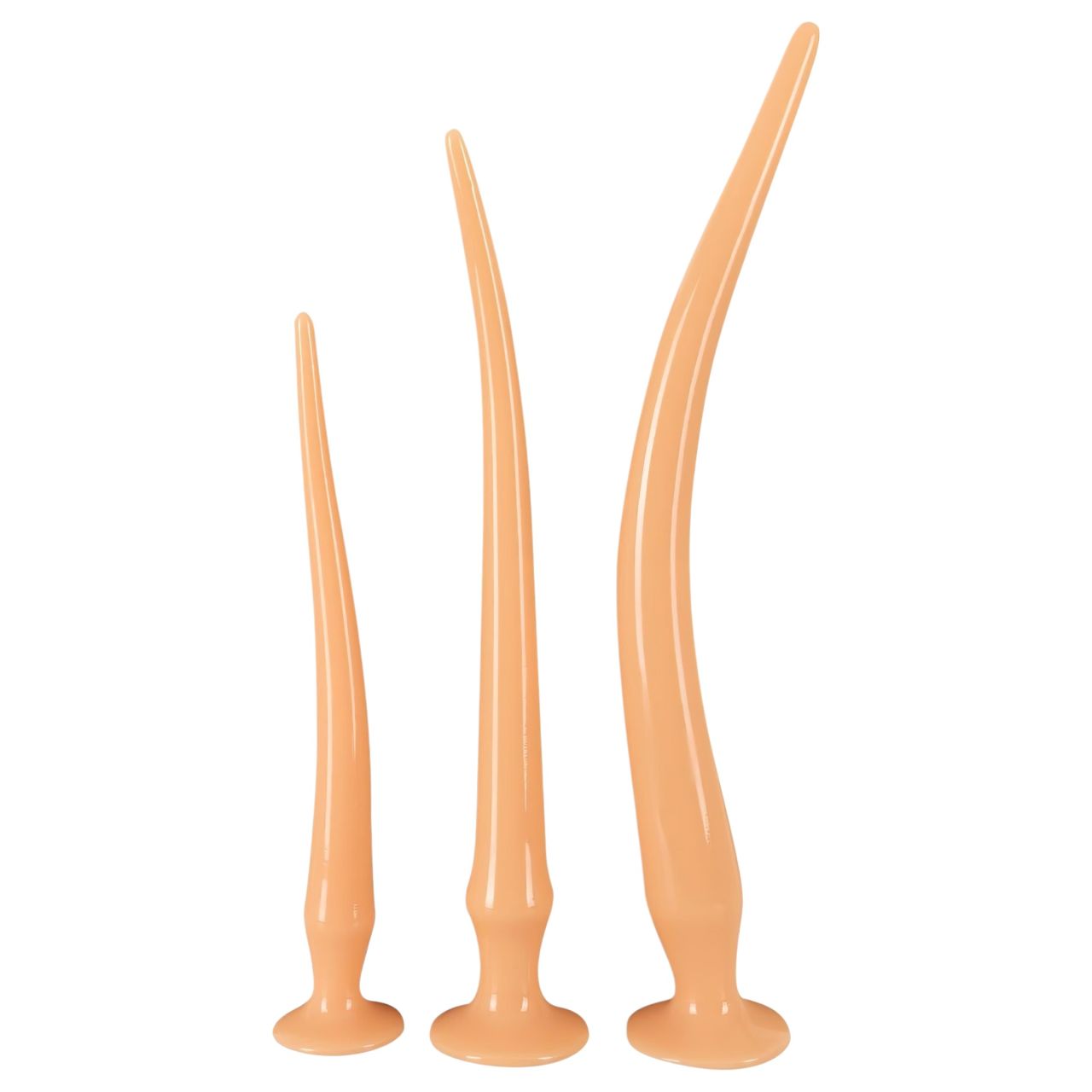 You2Toys - extra hosszú plug dildó szett (3 részes) - natúr