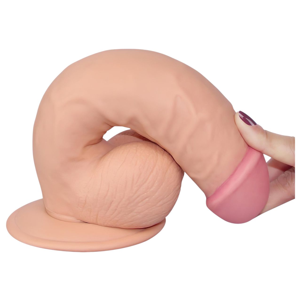 Lovetoy Ultra Soft - rugalmas, élethű dildó - 21,5cm (natúr) Lovetoy Ultra Soft - rugalmas, élethű dildó - 21,5cm (natúr)