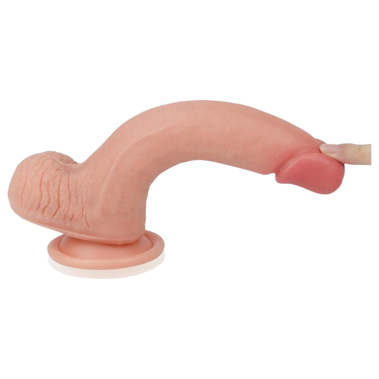 Lovetoy Nature Cock - kétrétegű élethű dildó - 20cm (natúr) Lovetoy Nature Cock - kétrétegű élethű dildó - 20cm (natúr)