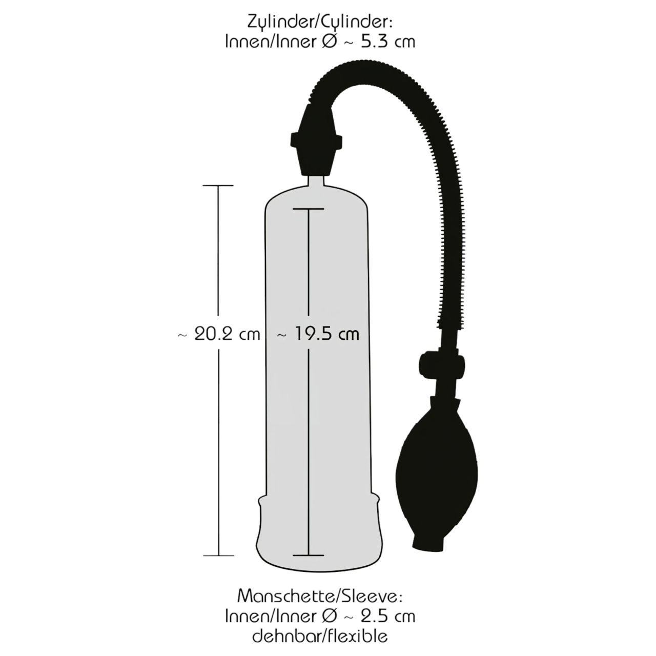 Bang Bang péniszpumpa - fekete Bang Bang péniszpumpa - fekete
