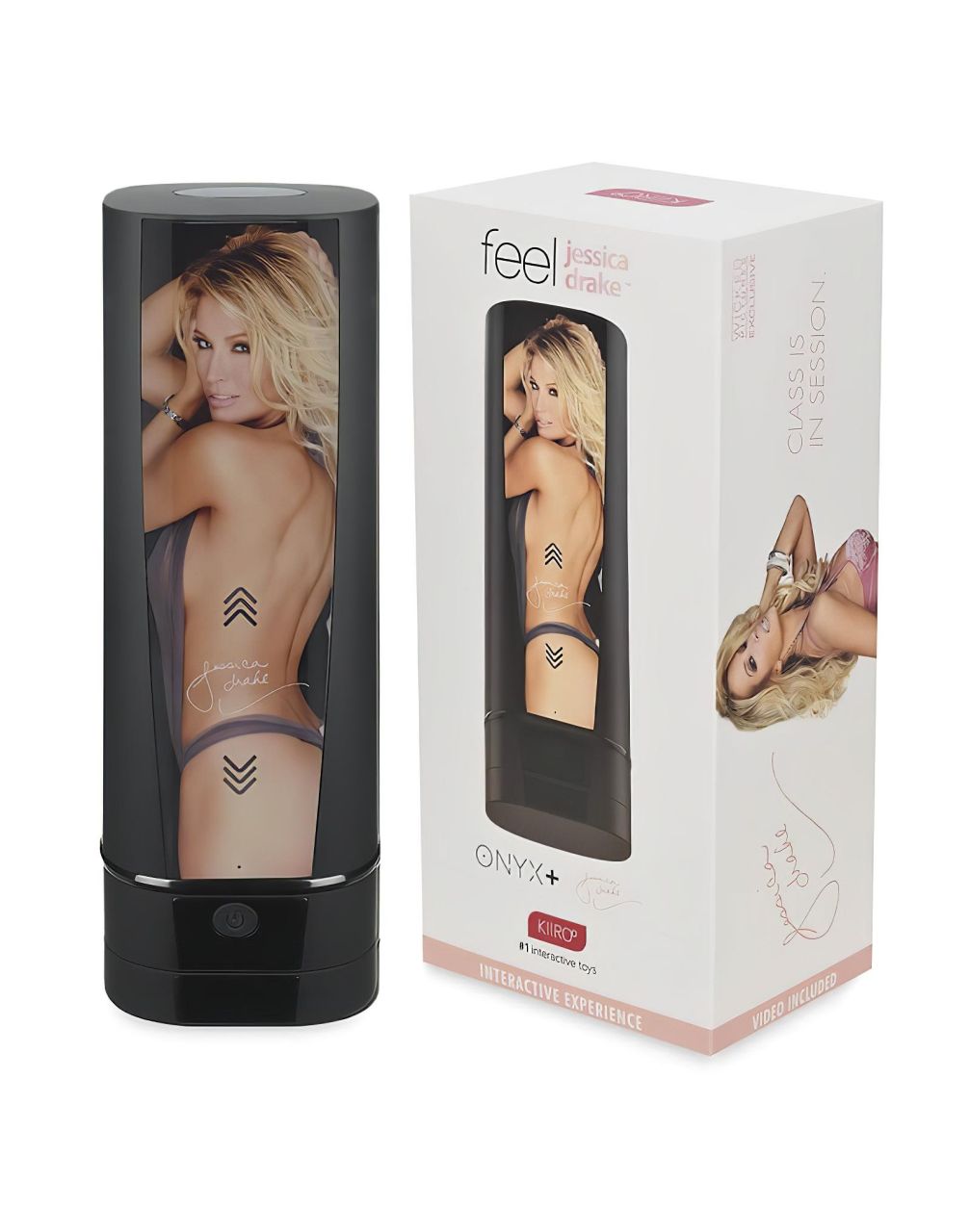 Kiiroo Onyx+ Jessica Drake - interaktív maszturbátor (fekete)