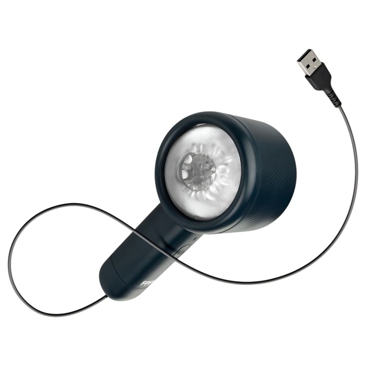 FPPR - akkus, fel-le mozgó maszturbátor (fekete)