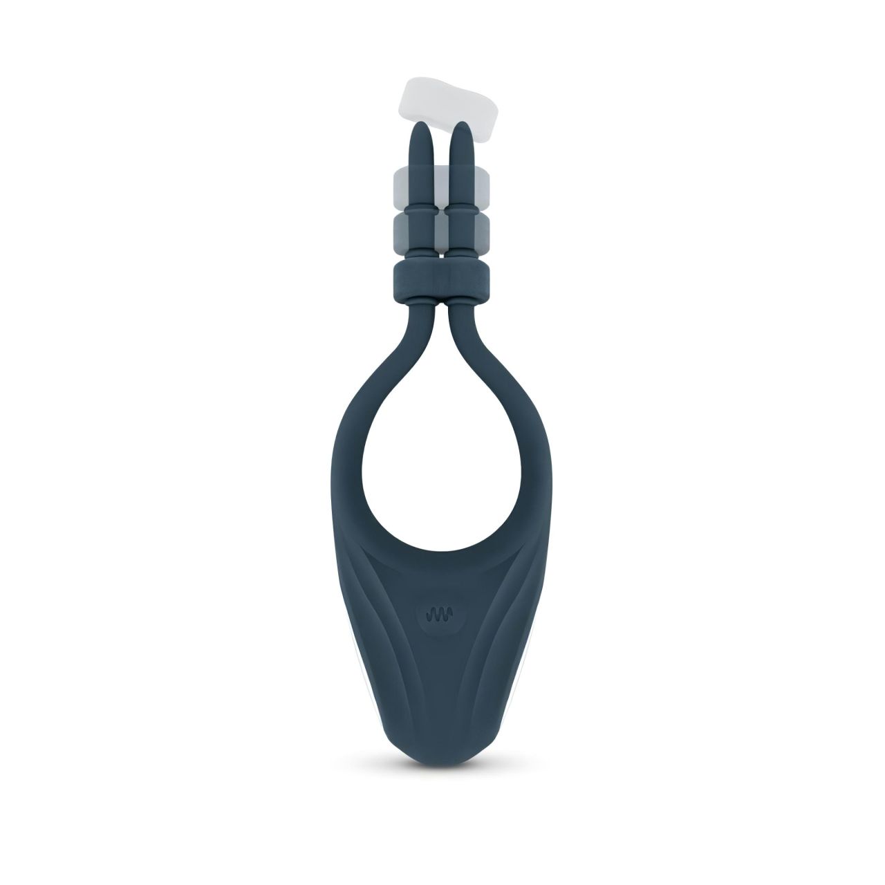 Boners - állítható vibrációs péniszgyűrű (kék)